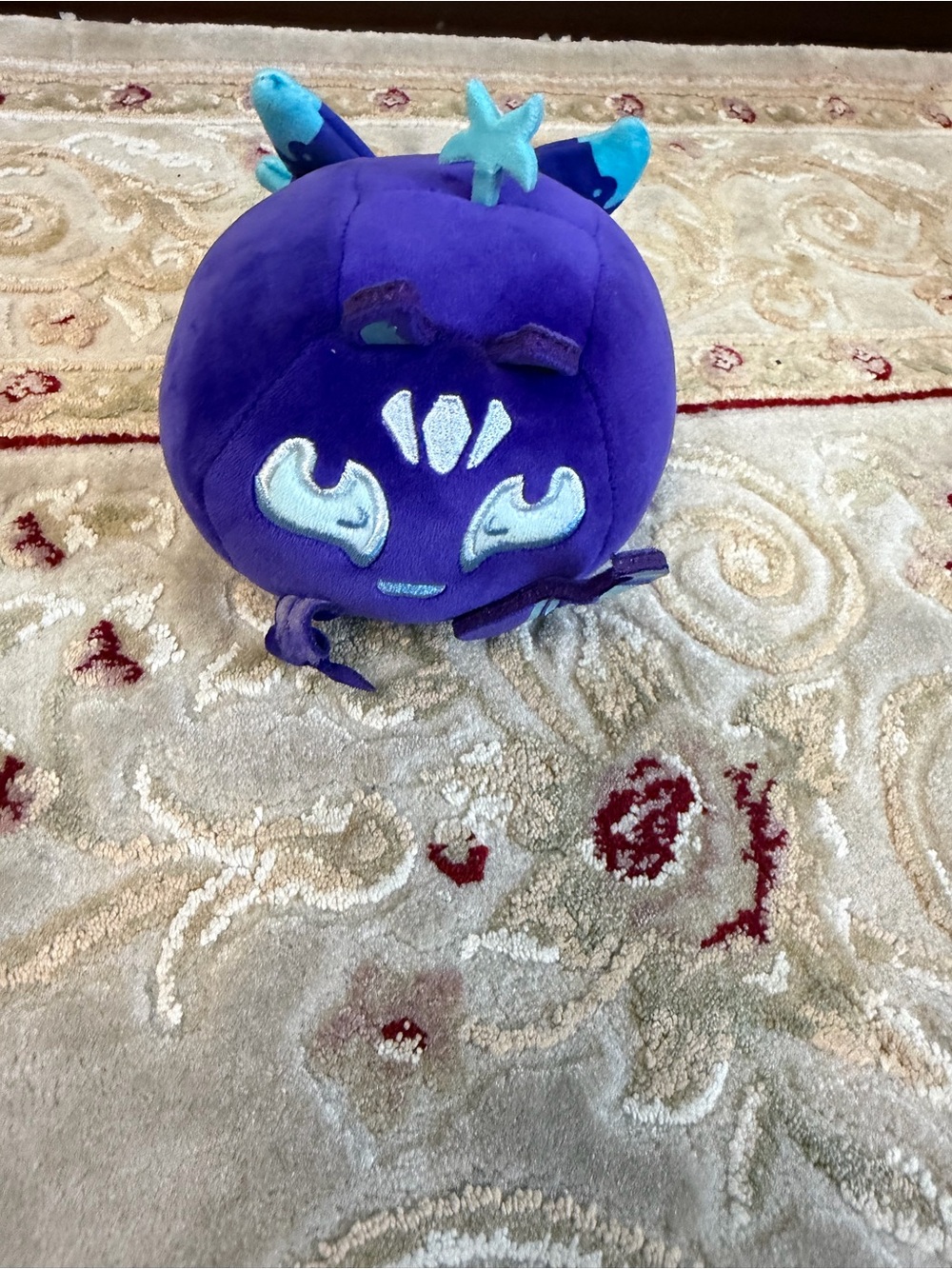 Blox fruit Purple Plush Sea Creature with Teal Accents used